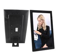 Cornice Fotografica Digitale da 18 Pollici con Rilevamento del Corpo Umano, luminosità Regolabile, Musica di Sottofondo, Anteprima Immagine e Presentazione (Spina UE)