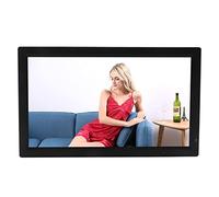 Cornice Fotografica Digitale da 24 Pollici, Rilevamento del Corpo Umano, Presentazione Anteprima Immagine, Risoluzione 1080P, con Sveglia Calendario Orologio, Telecomando, (Spina