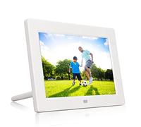 Cornice Fotografica Digitale da 8 Pollici, Risoluzione 1280X800, Modalità di Controllo a Pulsanti e Telecomando, Porta Mini USB, Album Fotografico Digitale Multifunzione, Amici(UE)