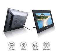 Cornice fotografica digitale intelligente 10 pollici, schermo TFT Retroilluminazione a LED HD 1024 * 600 Supporto per lettore multimediale pubblicitario Immagine Musica MP3 MP4 Porta Retrato Digital