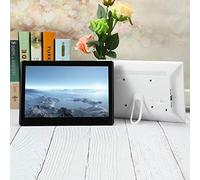 Cornice fotografica digitale intelligente da 10,1 pollici, schermo Full IPS ad alta risoluzione, immagine nitida, timer di accensione/spegnimento automatico, cornice fotografica elettronica (Black)