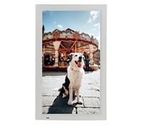 Cornice Fotografica Digitale Intelligente - Grande Schermo HD 1080P da 22 Pollici, Album Fotografico Elettronico con Telecomando, Presentazione e Interruttore di Temporizzazione