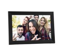 Cornice Fotografica Digitale Intelligente, Schermo LED da 10 Pollici, WiFi, App Frameo, Risoluzione 1280x800, Spazio di Archiviazione da 16 GB, Processore Quad Core, modalità