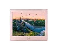 Cornice fotografica digitale, rapporto schermo 4:3 da 8 pollici, supporta la riproduzione di immagini, musica e video ed è adatta a una varietà di scenari (Pink)