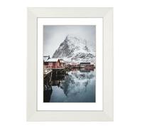 Cornice fotografica in legno ""Oslo"", bianco, 15 x 20 cm