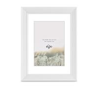 Cornice fotografica in legno ""Rise"", bianco, 10 x 15 cm