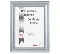 Cornice fotografica in plastica ""Lobby"", argento, 21 x 29,7 cm