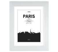 Cornice fotografica in plastica ""Parigi"", bianco, 40 x 50 cm