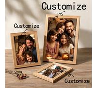 Cornice fotografica personalizzata semplice, cornici per tavolo e parete, cornici galleggianti per decorazione del soggiorno, souvenir vintage per la casa, parete galleria 8 pollici (15,2x20,3 cm),10 
