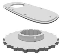 Cornice Frontale e Ghiera Focus per Logitech C270 Webcam Kit 2 Pezzi 3D