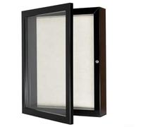 Cornice frontale in legno per ombre da parete, per conservare la memoria e collezionare oggetti personali (nero, 8 x 10)