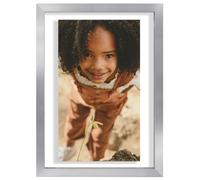 Cornice galleggiante Americanflat in alluminio 5x7 con vetro infrangibile - Utilizzabile come cornice 5x7 o cornice 4x6 - Collezione Signature Fl