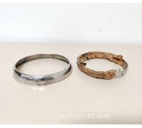 CORNICE GHIERA FARO FIAT 500 EPOCA - FIAT 500 A TOPOLINO CROMATA COPPIA 2PZ