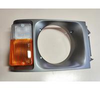 CORNICE GHIERA FARO FIAT OM 40-50-60-70-100 SINISTRA SX GRIGIO SCURO CON FRECCIA