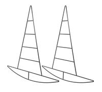 Cornice ghirlanda in filo metallico a forma di cappello da strega robusta per de