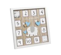 Cornice Il mio 1° Anno Bambino Mascagni 12 Foto Mese x Mese | Portafoto per Neonato Mascagni Primo Anno con 12 Fotografie Una per Ogni Mese fino al 1° Anno | Cornice regalo Battesimo Neonato