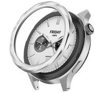 Cornice in acciaio inossidabile compatibile con Xiaomi Watch S4/S3 - Finitura argento premium e protezione precisa filo d'argento