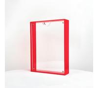 Cornice in acrilico per foto, 15 x 20 cm, fornisce una protezione trasparente e un design colorato per completare l'arredamento della casa o dell'ufficio (rosso)