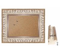 Cornice in Argento Classico con piede d'appoggio per foto,ricordi Spessore cm 4
