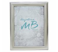 Cornice in Argento con Retro in Legno Ciliegio Portafoto Lucida Millerighe
