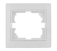 Cornice in colore bianco per un singolo elemento, dimensioni 83x81x10mm, serie Europa ERP71U. Ideale per dare una finitura elegante e moderna ai tuoi locali. Perfetto per qualsiasi spazio.