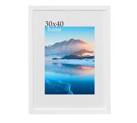 Cornice in Legno 12x16 Pollici, Blanco, Per Stampa 30x40, Da Parete Per Decorare Stanze, Conserva i Tuoi Ricordi!
