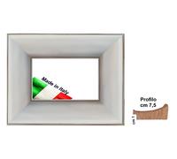 Cornice in legno bianca opaca per foto,poster,stampe,attestati Spessore cm 7,5
