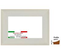 Cornice in legno Bianca Shabby per stampe,foto,poster,attestati. Spessore cm 5