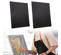 Cornice in legno di cotone e tela nera allungata da 2 pezzi per la