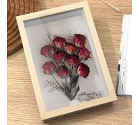 Cornice in legno fai da te con scatola per ombre, grande vetrina per