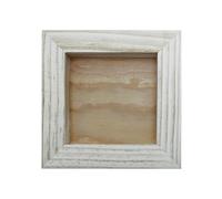 Cornice in legno grezzo - ARTEMIO - 15 x 15 cm - Beige
