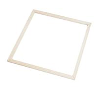 Cornice in Legno Grezzo Quadrata 50x50cm per Dipinti | Beige, Finitura Rustica Naturale, Assemblaggio Flessibile, per Casa e Galleria, Adatta a Foto e Tele