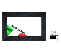 Cornice in legno nera con glitter brillantinati per foto,stampe,poster,diplomi