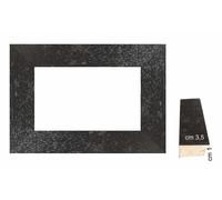 Cornice in legno Nera opaca per foto, stampe, poster - Spessore front. cm 3,5