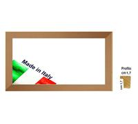 Cornice in legno oro rosa satinato per foto,stampe,attestati Spess cm 1,7