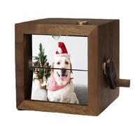 Cornice in legno personalizzata per flipbook, scatola animata personalizzata per album, regalo premuroso per matrimoni e anniversari per genitori e familiari di animali domestici