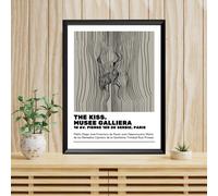 Cornice inclusa 40x30 Picasso - Il Bacio - Quadro Moderno Astratto Arte, Sampa