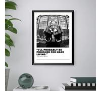 CORNICE INCLUSA 40x30 - TUPAC - Quadro Stampa Poster Musica Hip Hop