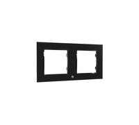 CORNICE INTERRUTTORE SHELLY WF2 - design, compatibile con a muro, nero