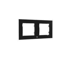 CORNICE INTERRUTTORE SHELLY WF2 - design, compatibile con a muro, nero