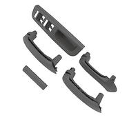 Cornice Interruttori Finestrino Lato Conducente + Maniglie per MK4, Materiale ABS Resistente, Design a Scatto, Utilizzo Conveniente (GRAY)