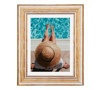 Cornice Legno Toscana Vintage Vecchio 50x70 40x60 30x40 40x50 a4 Bianco Set