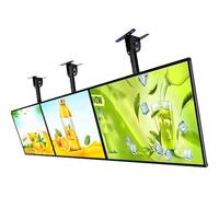 Cornice luminosa a LED, display pubblicitario elettronico, pannello per menu digitale retroilluminato a parete con palo telescopico, pannello per display a LED sottile, tabellone per le affissioni TV