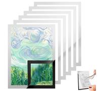 Cornice Magnetica A3,ESYFOR 6 Pezzi Cornici Magnetiche Adesive da Parete Impermeabile PVC Cornice per Pittura a Diamante per l'Affissione di Documenti, Manifesti, Informazioni,Pubblicità, Offerte