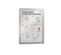 Cornice magnetica Duraframe - A5 - 15 x 21 cm - silver - Durable