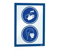 Duraframe magnetic - portadocumenti - per a4 - blu (pacchetto di 5) 4869-07