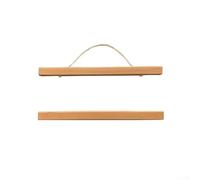 Cornice magnetica in legno di teak, ganci per cornici per poster, 51 cm, per mappe da parete di grandi dimensioni, dipinti su tela per casa e ufficio