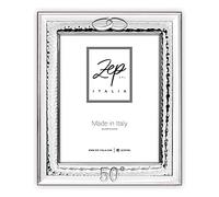 Cornice MATERA da Tavolo NOZZE D'ORO in Silver Plated per foto 15x20 Verticale, Placcata Argento Made in Italy