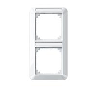 CORNICE MERTEN & STORCK Merten 385219 - 2 posti con supporto etichetta, bianco lucido
