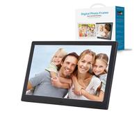 Cornice multimediale digitale ultrasottile Lettore di musica elettronica HD film Promozione for negozi di home office(Black,12inchs)